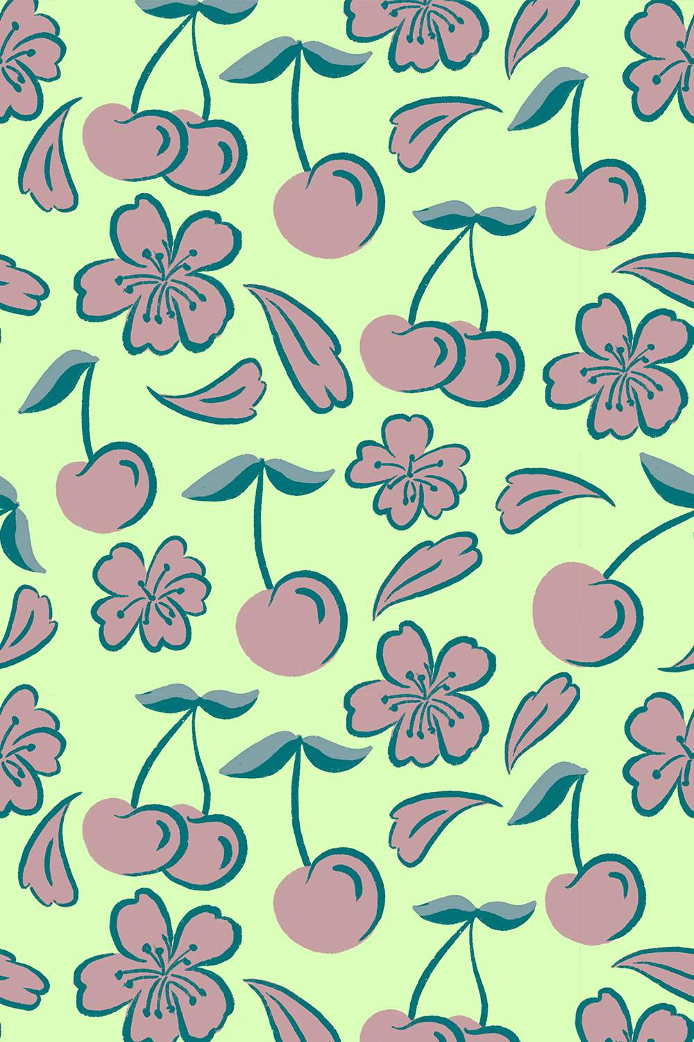 Cherry blossoms spring floral digital papers pinterest preview image.