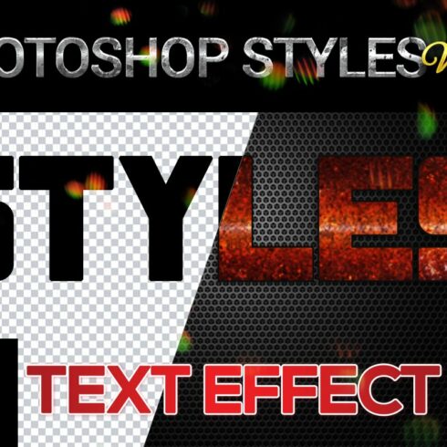 10 creative Photoshop Styles V55cover image.