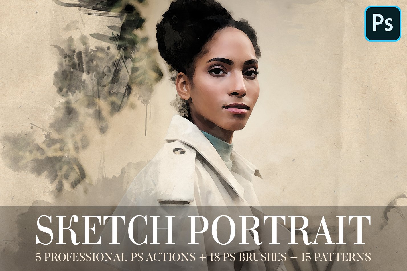 Photoshop Actions - Sketch Portraitcover image.