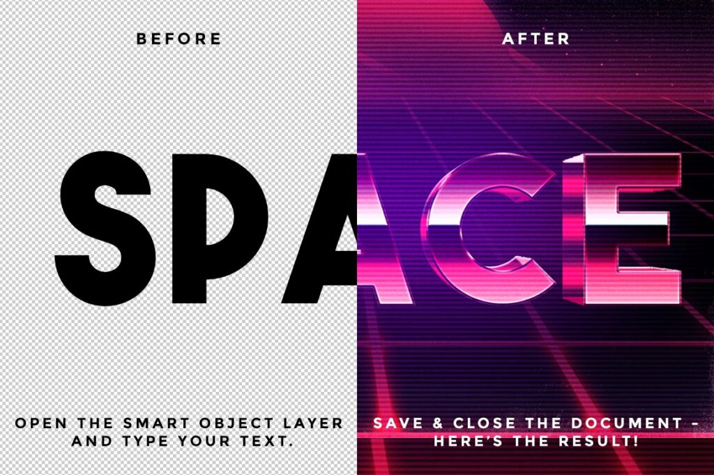 80's inspired Photoshop text effects – MasterBundles