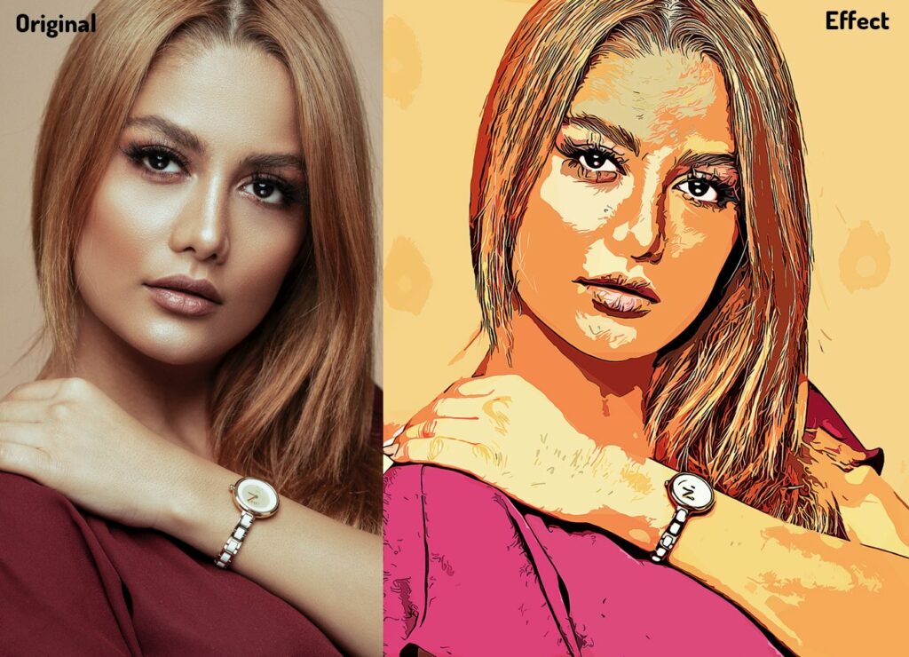 Vector Art Effect Photoshop Action – MasterBundles