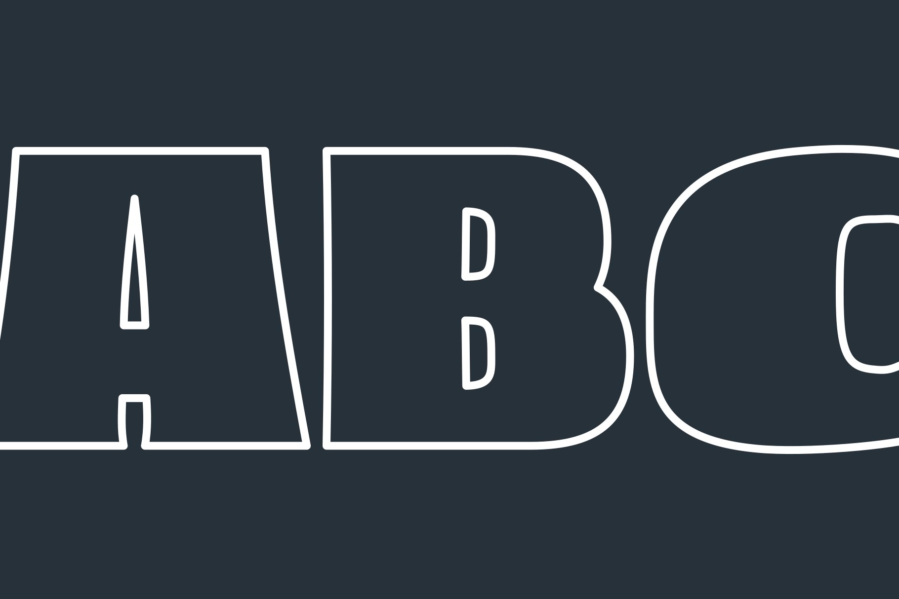 A black and white logo with the word abcc.