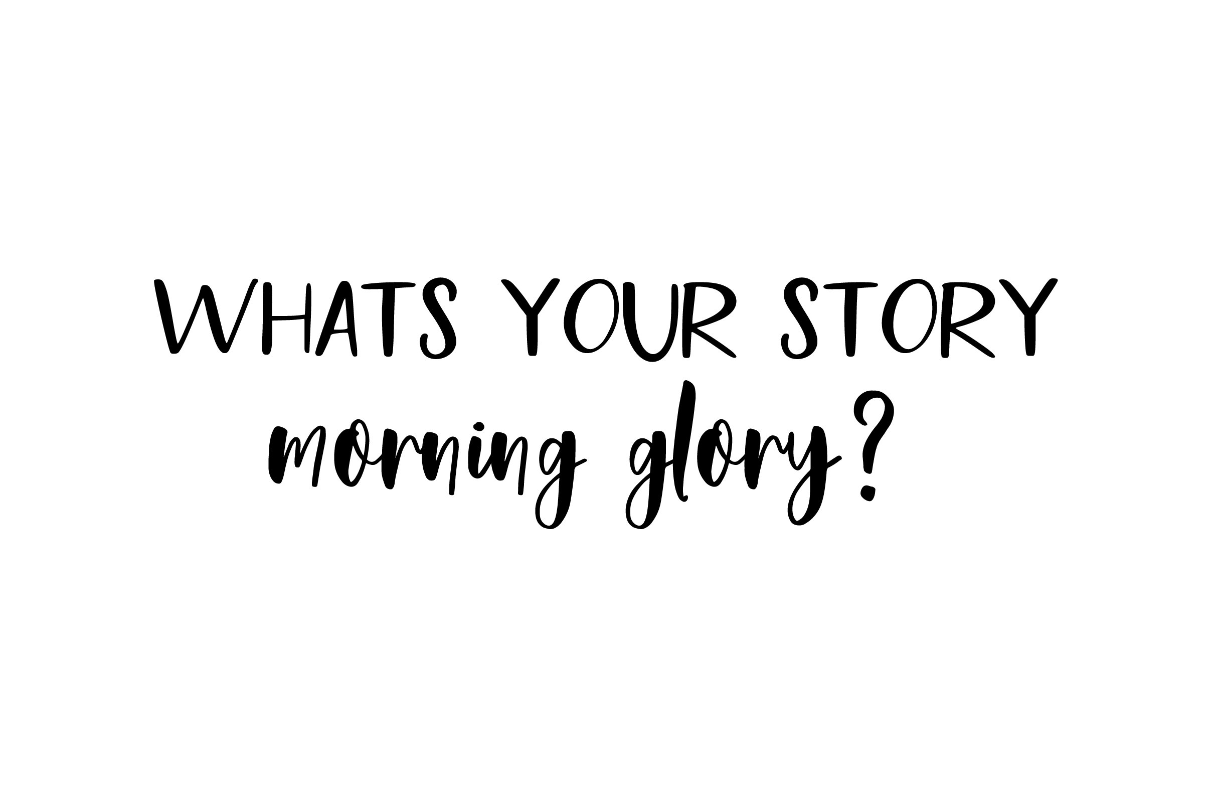 Morning Glory Font Duo preview image.