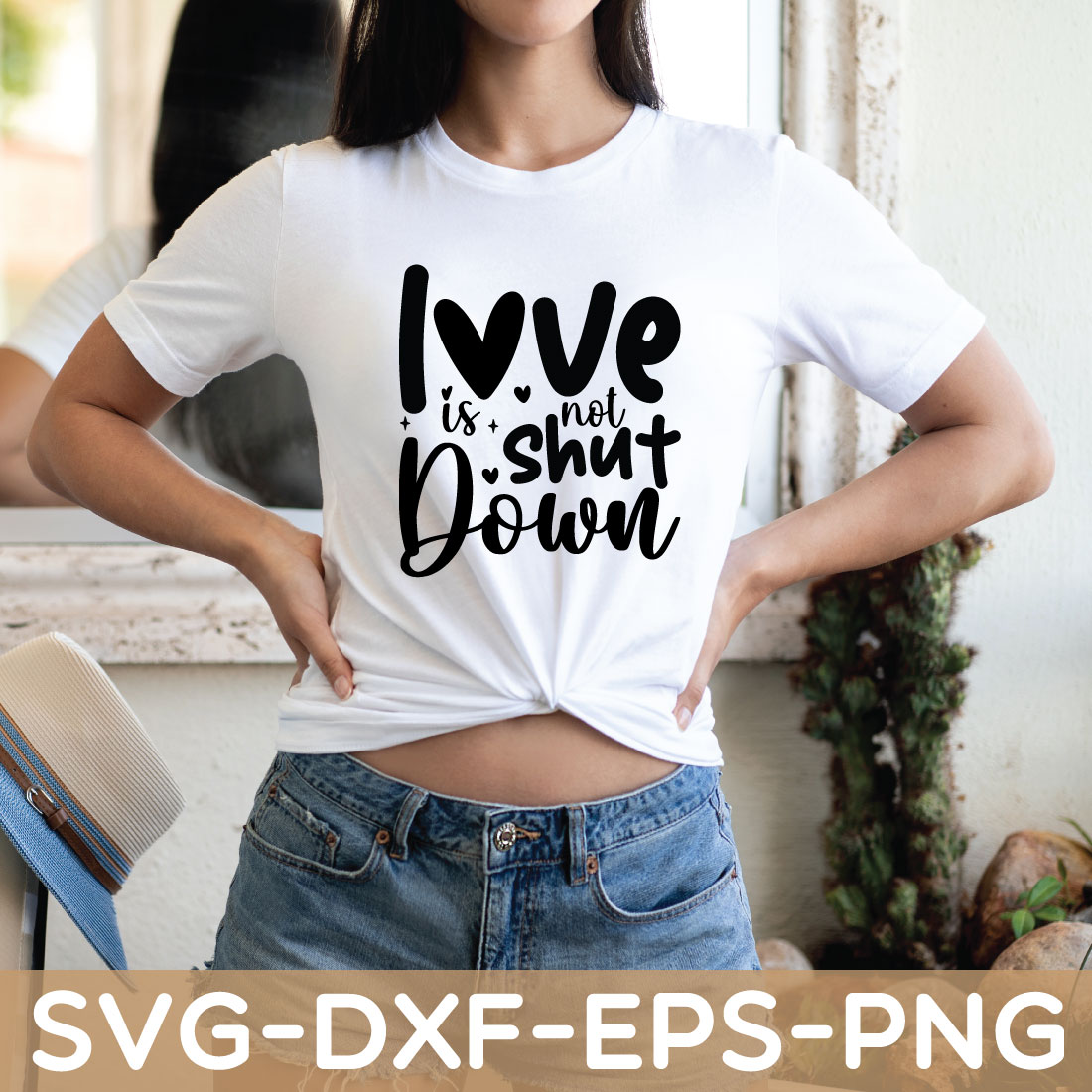 love is not shut down shirt preview image.