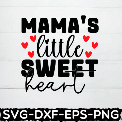 mama\'s little sweetheart shirt cover image.