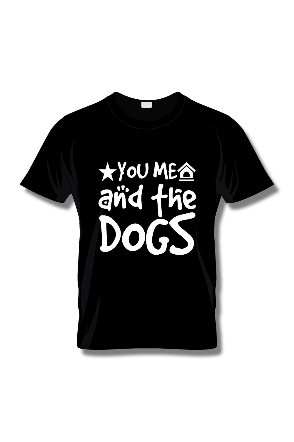 Dog Lover T-Shirt Design pinterest preview image.