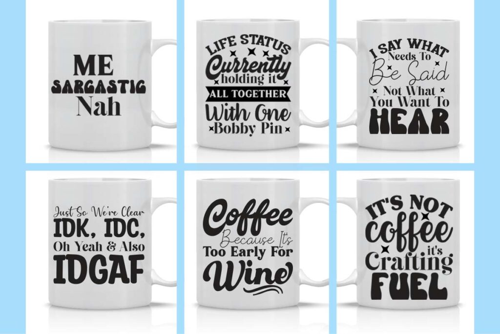 Coffee Mug Svg Bundle Funny Coffee Mug Svg Coffee Cup Svg Masterbundles