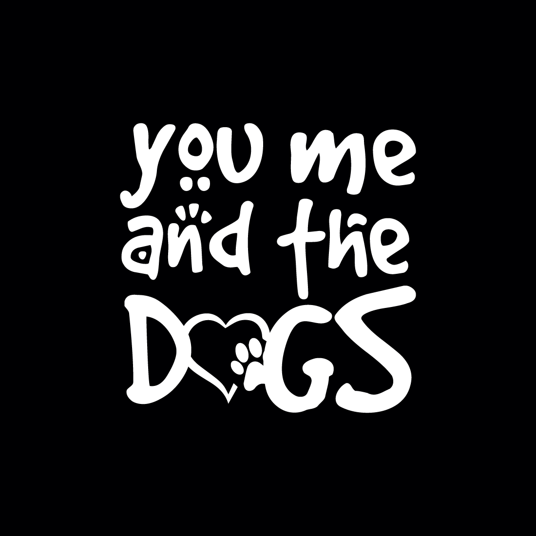 Dog Lover T-Shirt Design preview image.