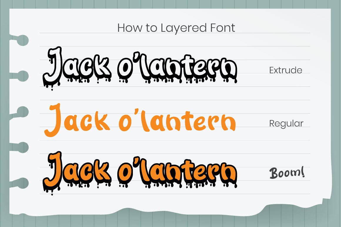 6 bloody ichor tutorial layered font 66