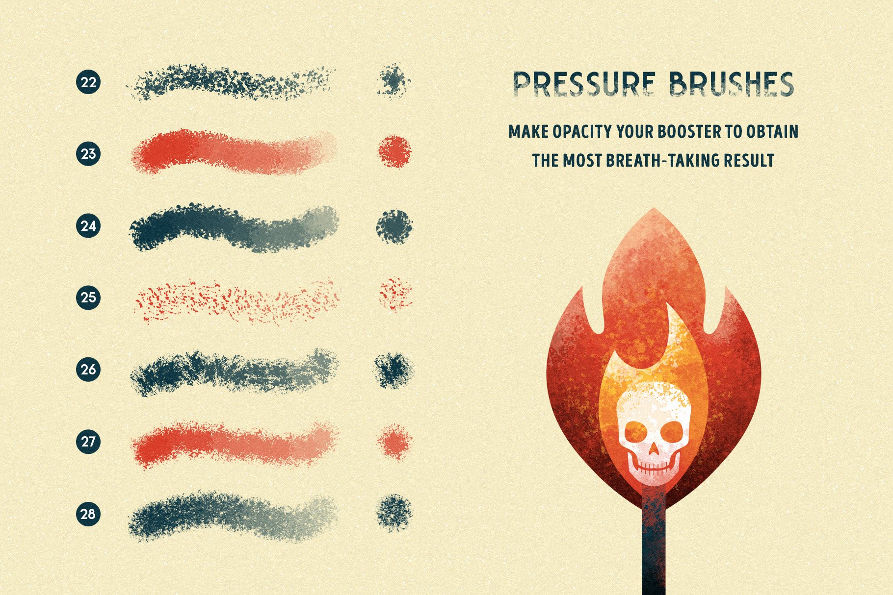 6 pressure brushes 362