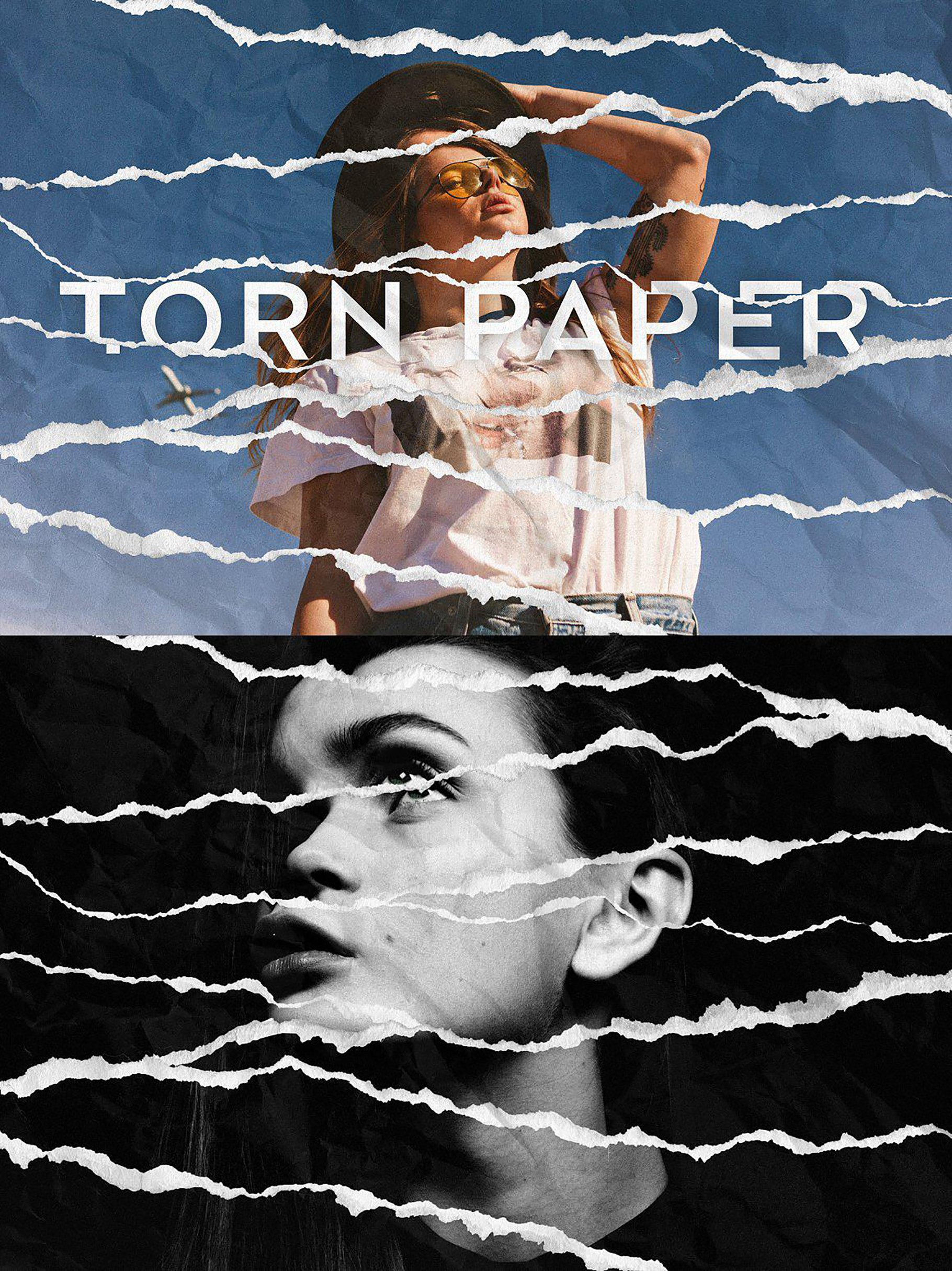 6 torn paper photoshop effect 321