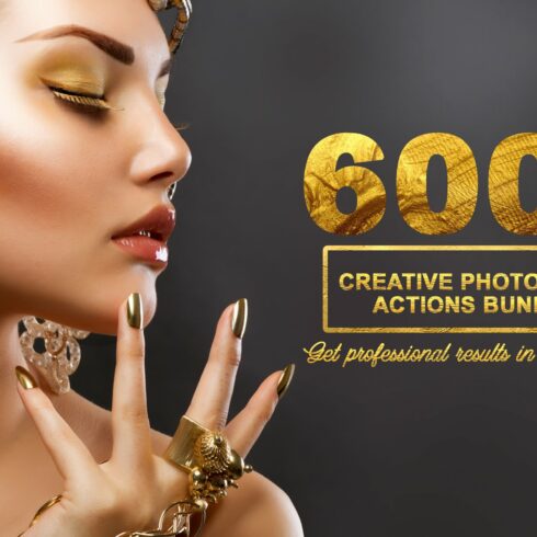 600+ Creative Photoshop Actions Kitcover image.