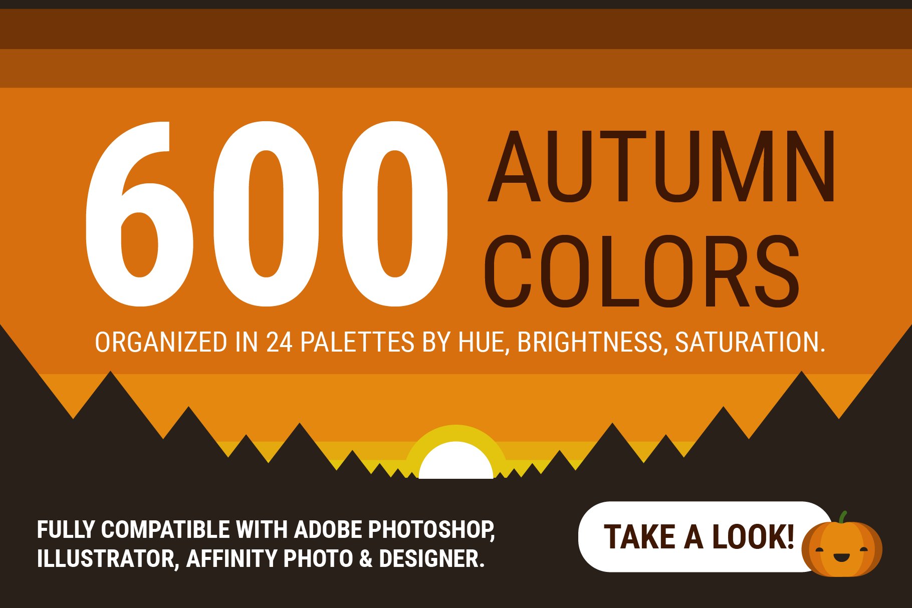 600 Autumn Halloween Color Swatchescover image.