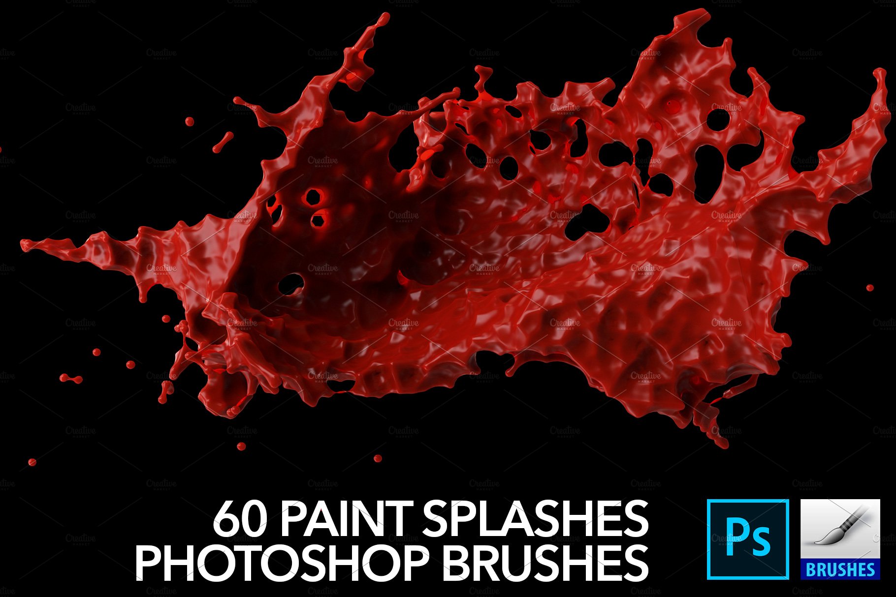 60 paint splash photoshop brushes preview 03b 952