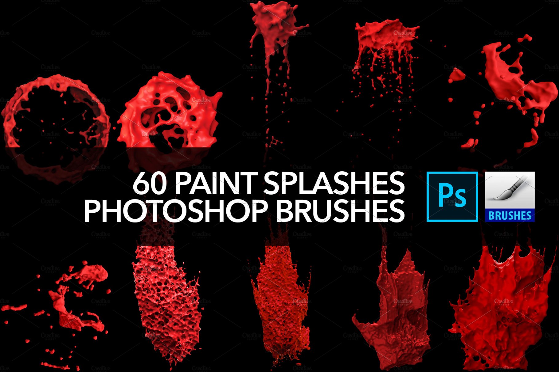 60 paint splash photoshop brushes preview 06 55