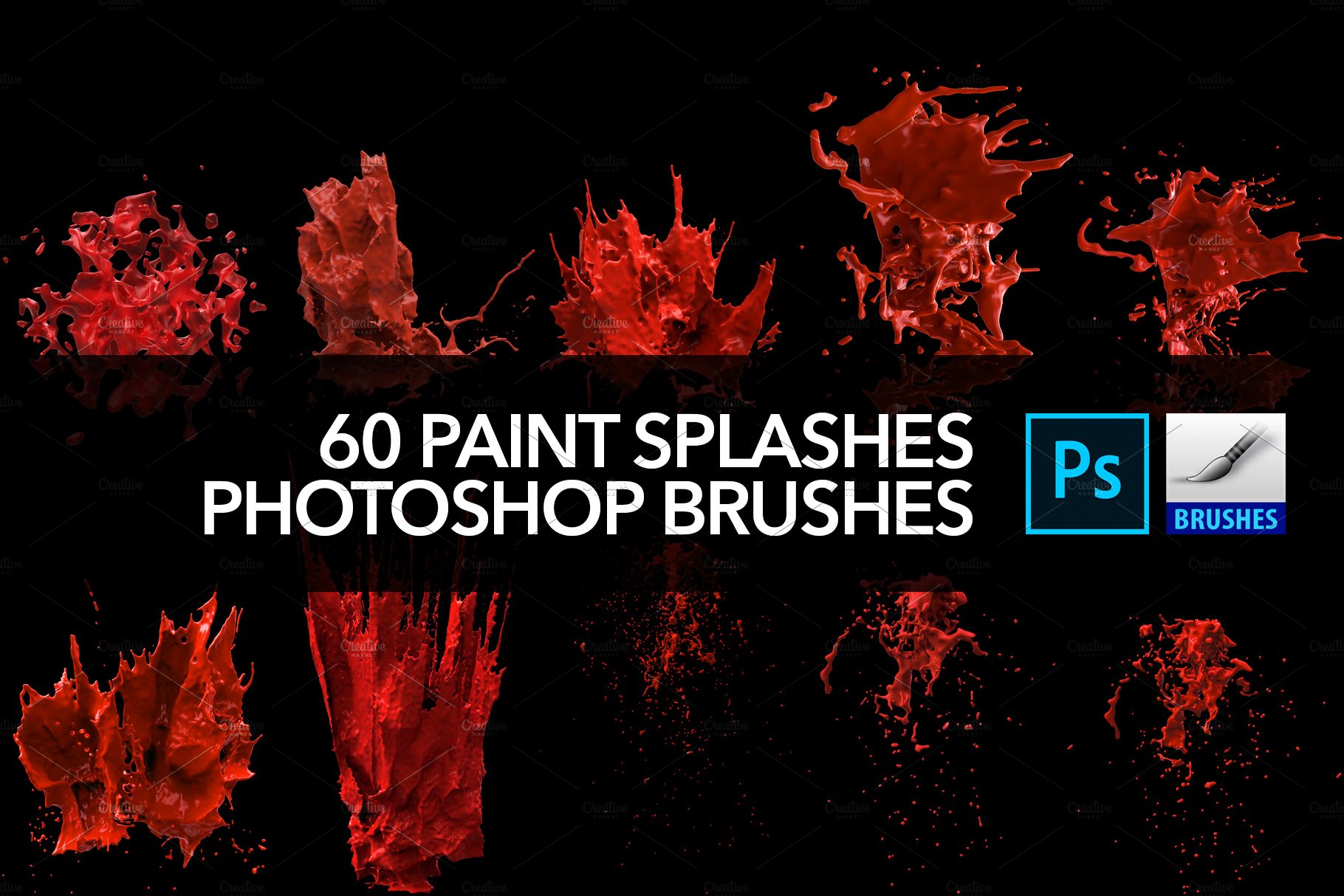 60 paint splash photoshop brushes preview 08 313