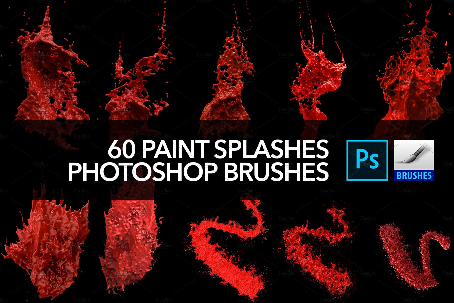 60 paint splash photoshop brushes preview 10 548