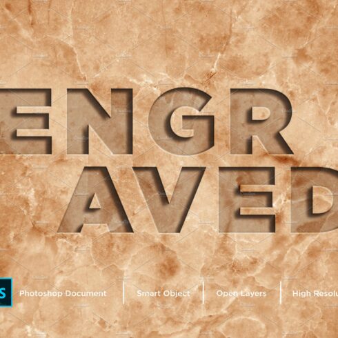 Engr aved Text Effect & Layer Stylecover image.