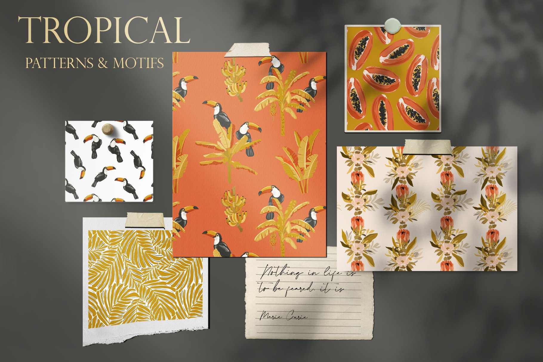 Collection of tropical patterns and motifs.
