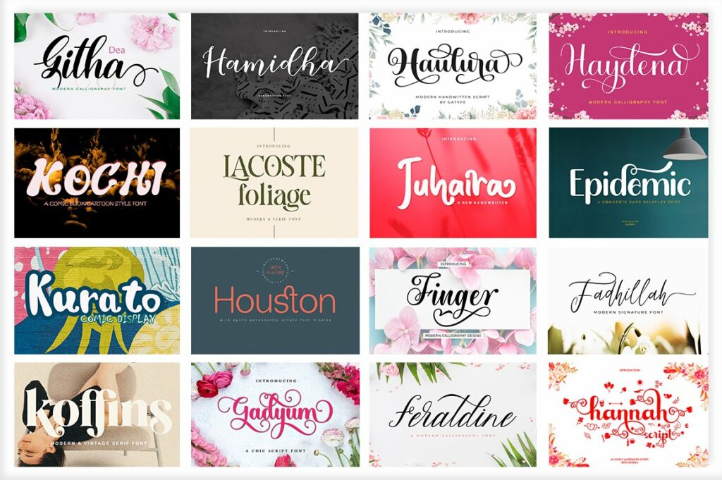 The Huge Font Bundle – MasterBundles