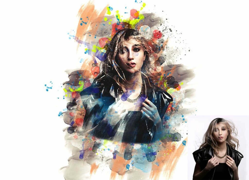 Extreme Watercolor Photoshop Action – MasterBundles