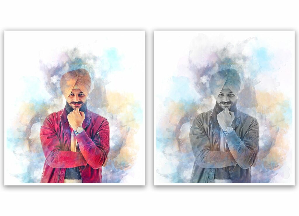Real Watercolor Photoshop Action – MasterBundles