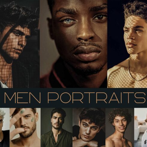 15 MEN PORTRAITS Lightroom Presetscover image.