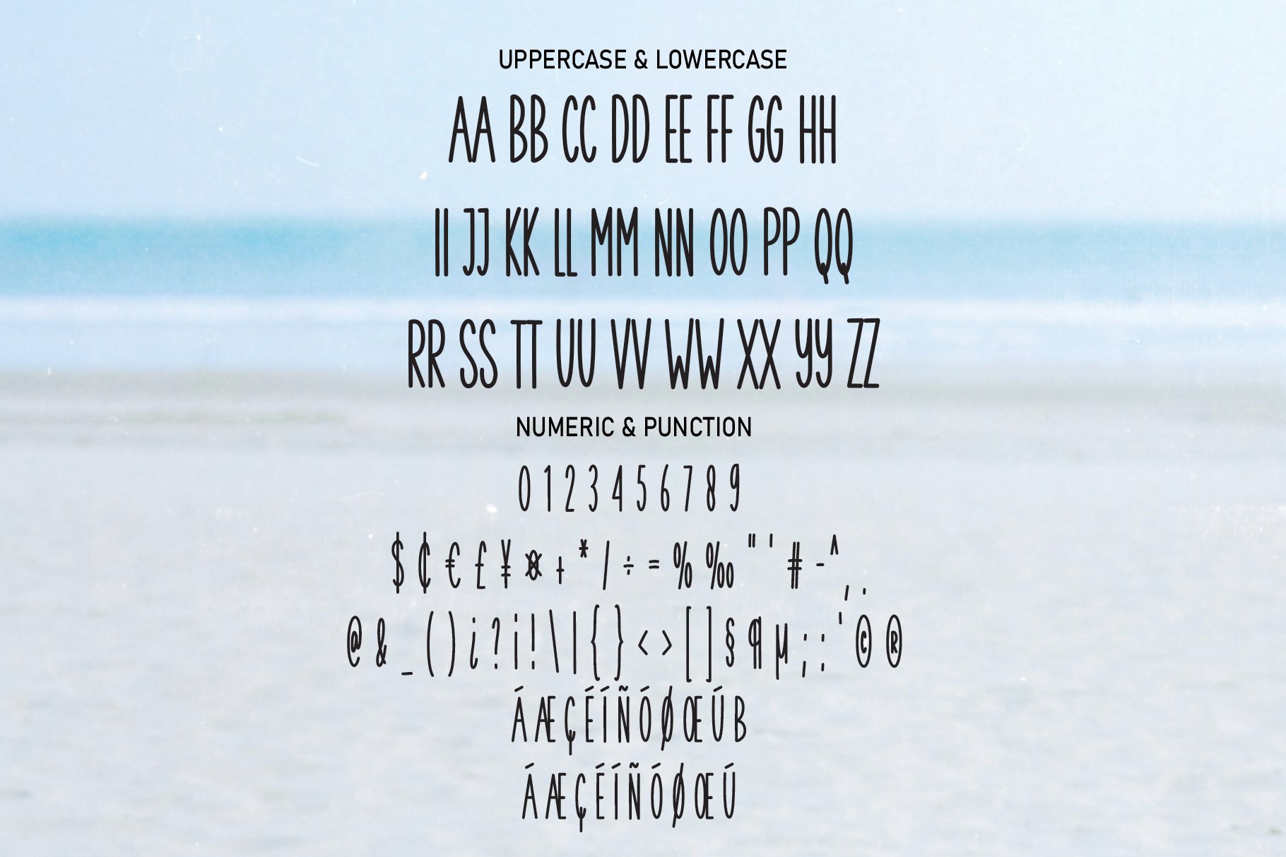 Simple Beach | Script Font preview image.