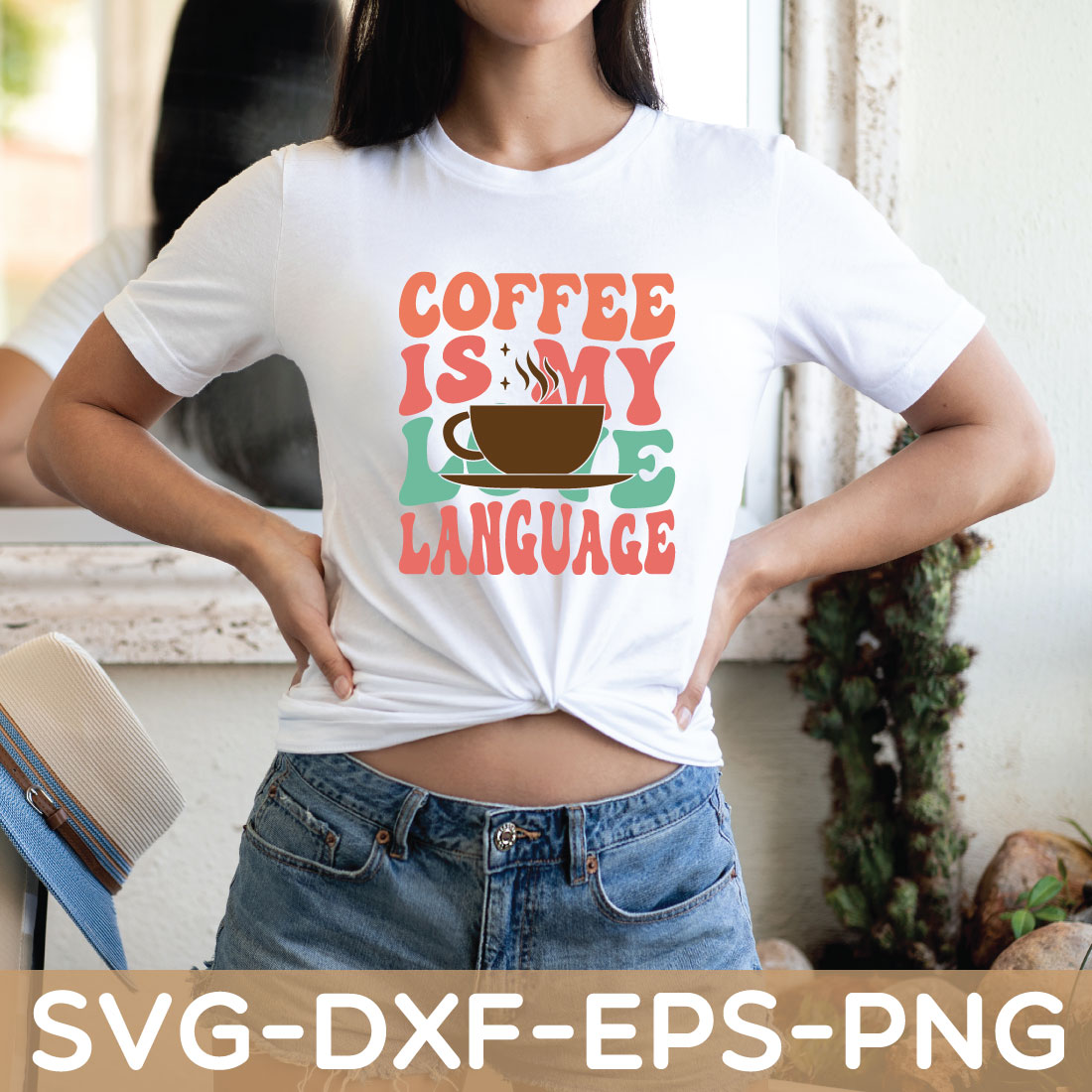 coffee is my love language retro,valentine,valentine day shirt preview image.