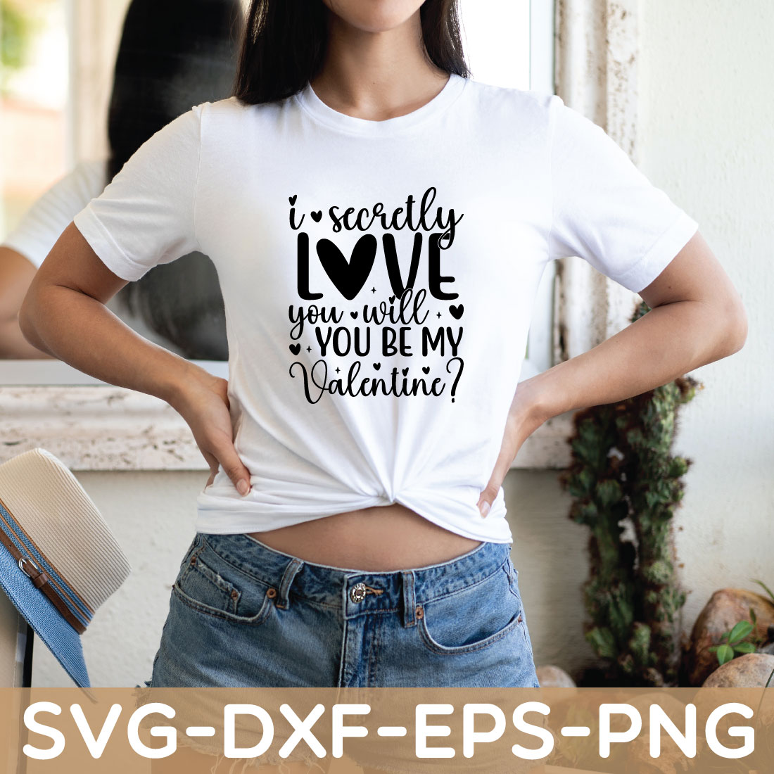 i secretly love you will you be my valentine? shirt preview image.