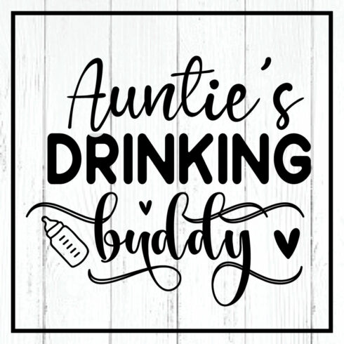 auntie\'s drinking buddy svg cover image.