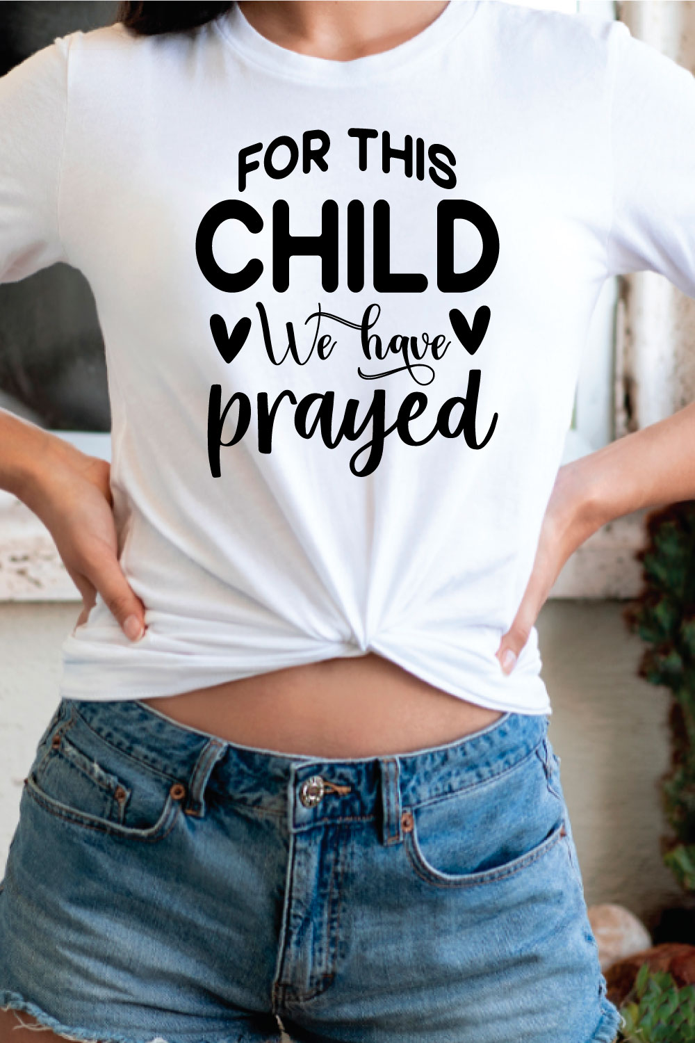 for this child we have prayed svg pinterest preview image.