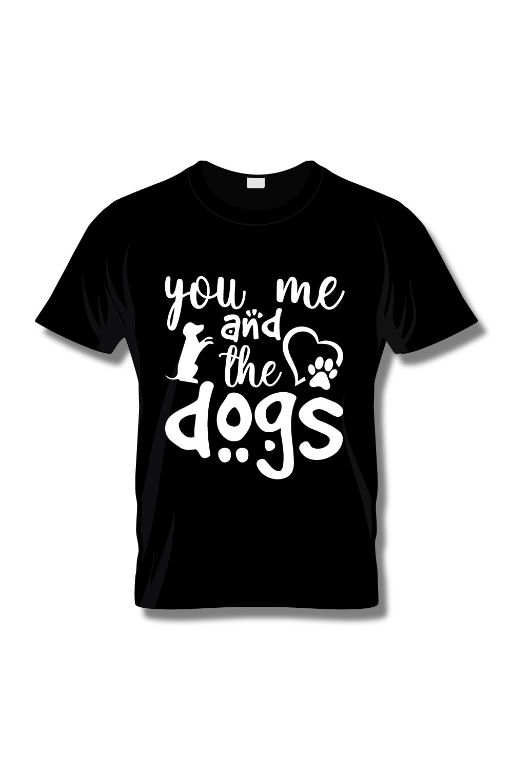 Dog Lover T-Shirt Design pinterest preview image.