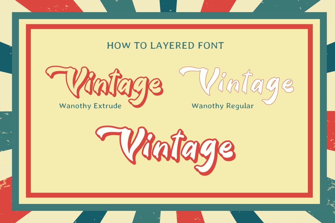 7 how to layered wanothy font 396