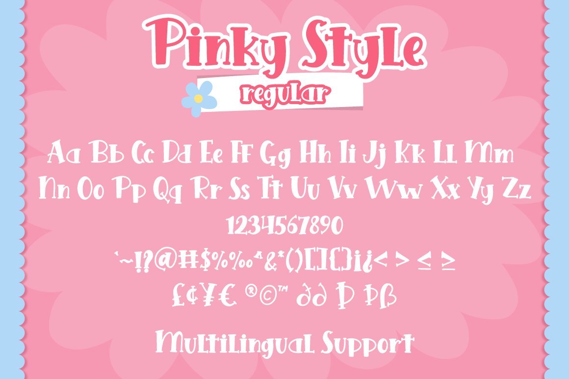 7 pinky style lovely craft font regular sheet 209