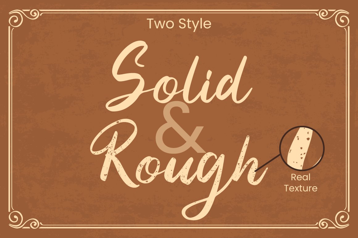 7 yilactha script vintage font solid textured style 336