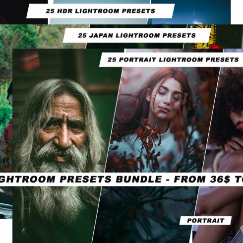 75 Lightroom Presets Bundle 3 IN 1cover image.