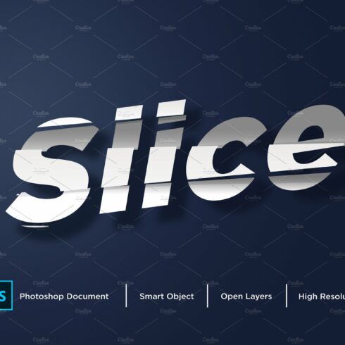 Slice Text Effect & Layer Stylecover image.