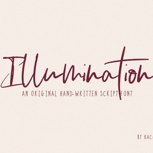 Illumination | Script Font cover image.