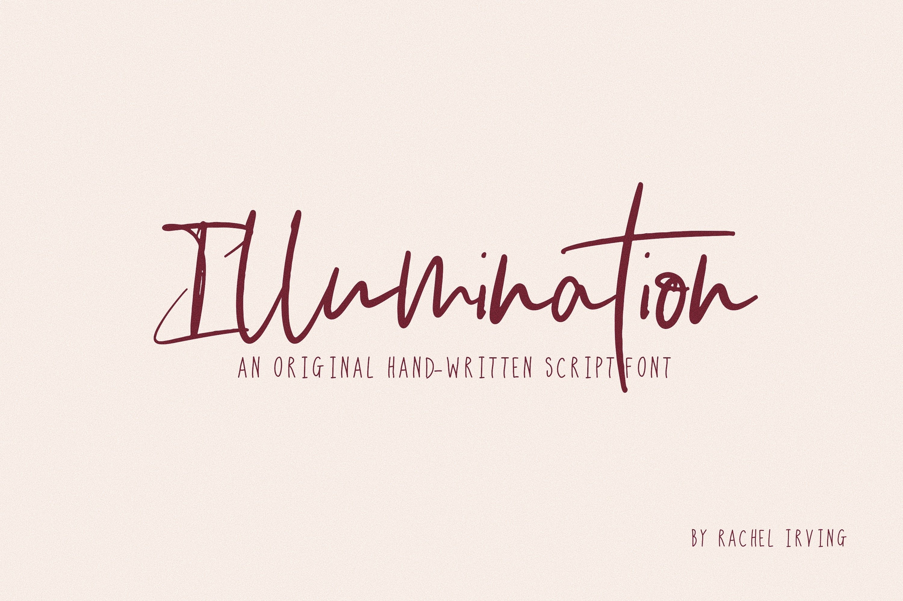 Illumination | Script Font cover image.