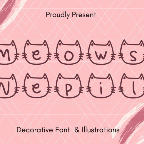 Meows Nepil Font cover image.