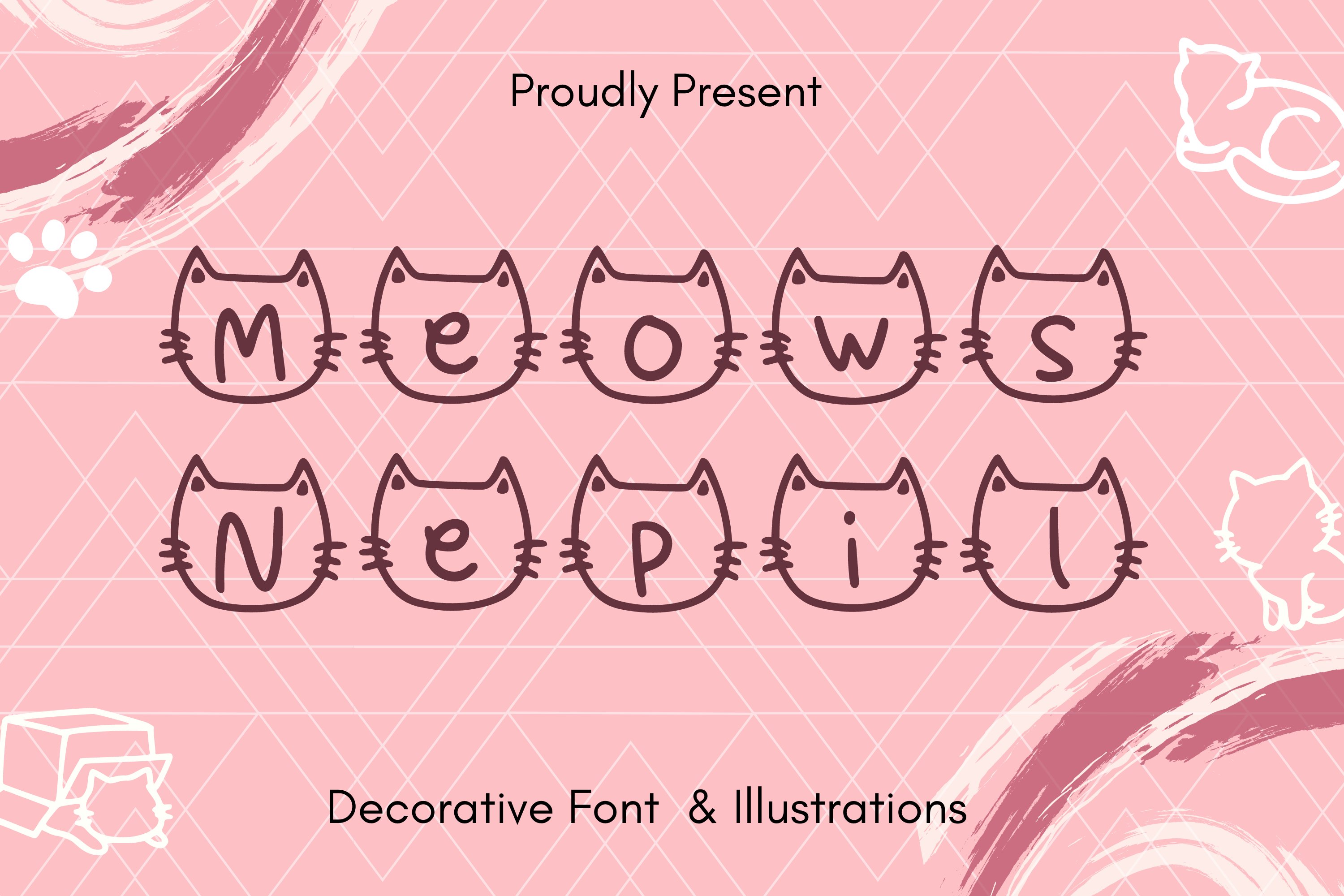 Meows Nepil Font cover image.