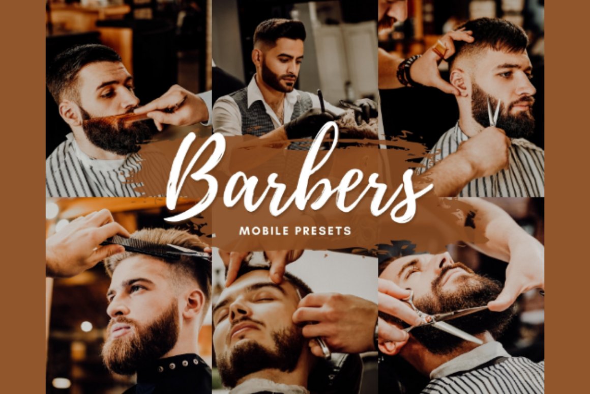 BARBERS Mobile Lightroom Presetscover image.