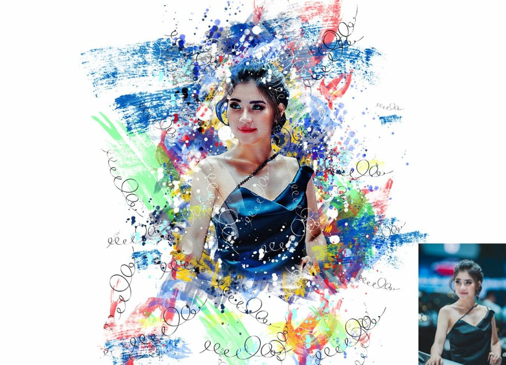 Expressive Watercolor PS Action – MasterBundles