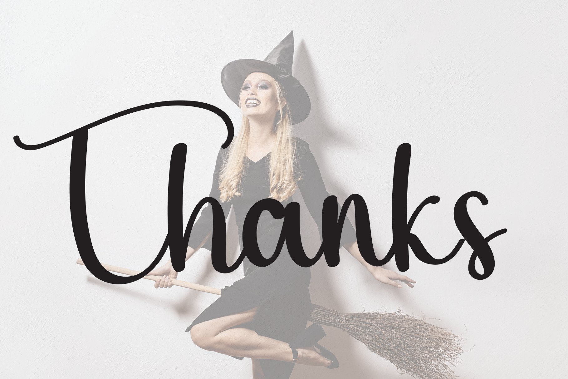 Witch | Script Font preview image.