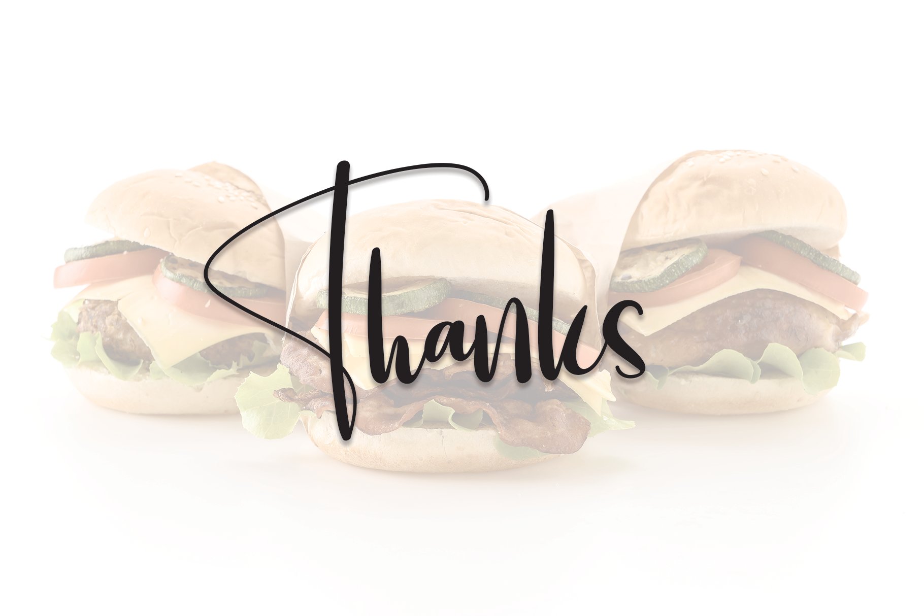 Hamburger | Script Font preview image.