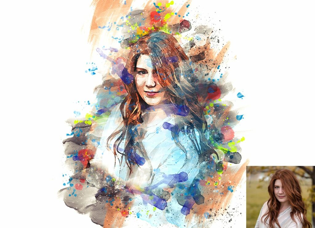 Extreme Watercolor Photoshop Action – MasterBundles