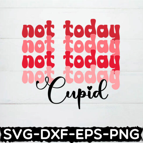 not today cupid retro cover image.