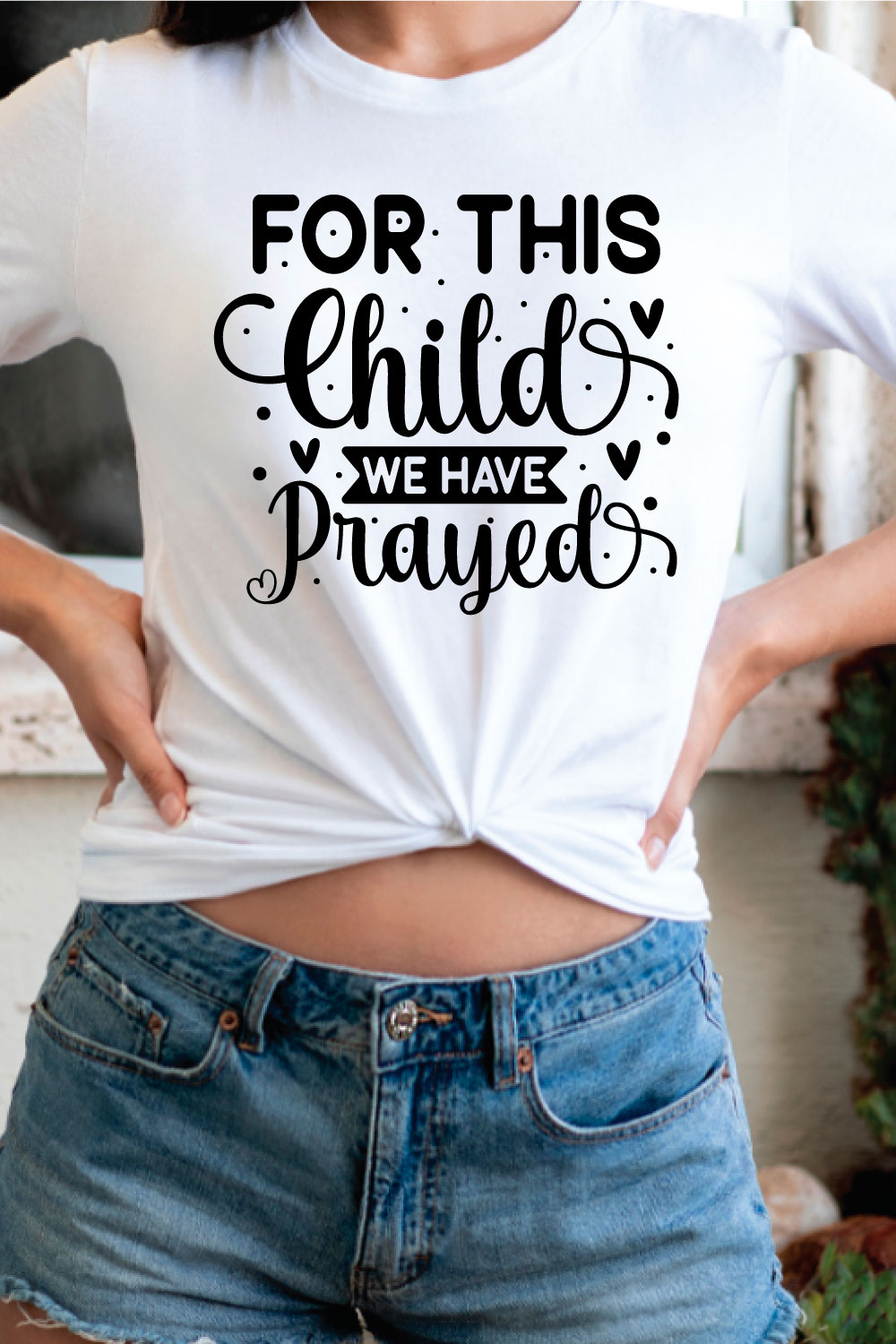 for this child we have prayed svg pinterest preview image.