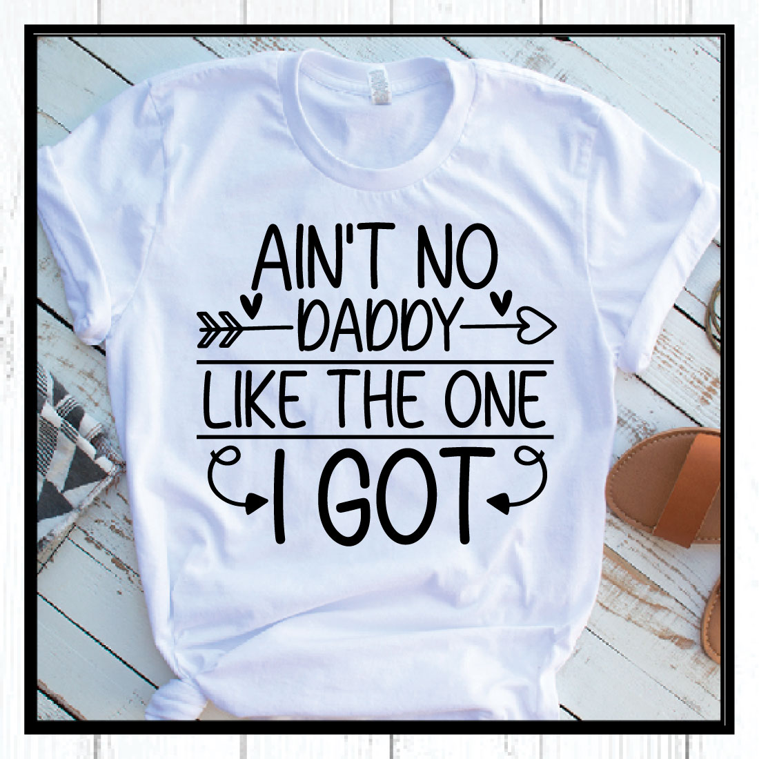 ain\'t no daddy like the one i got svg preview image.